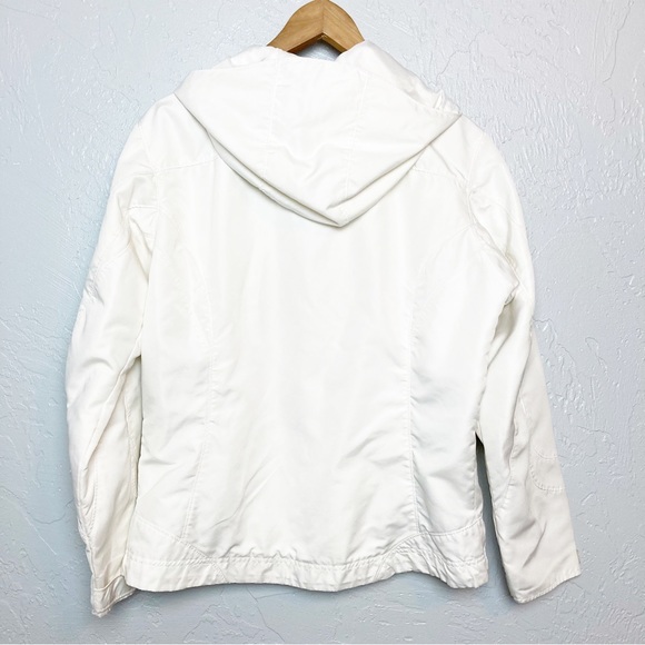Columbia White Packable Rain Coat Medium - Picture 6 of 7